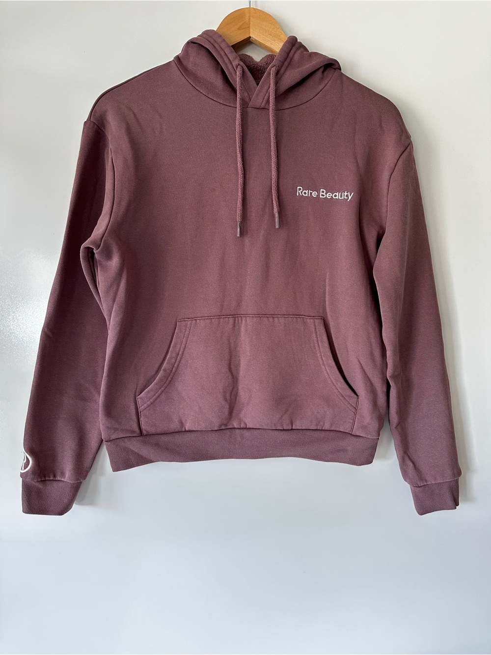 Rare Beauty Selena Gomez Comfy Hoodie Size S Mauve Purple Berry